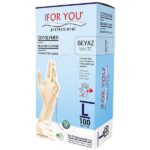 ⁦Tek Kullanımlık Copolymer Eldiven 100'lü Beyaz⁩ - الصورة ⁦7⁩