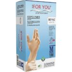⁦Tek Kullanımlık Copolymer Eldiven 100'lü Beyaz⁩ - الصورة ⁦3⁩