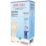⁦Tek Kullanımlık Copolymer Eldiven 100'lü Beyaz⁩ - الصورة ⁦6⁩