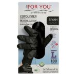 Tek Kullanımlık Copolymer Eldiven 100'lü Siyah – Image 10